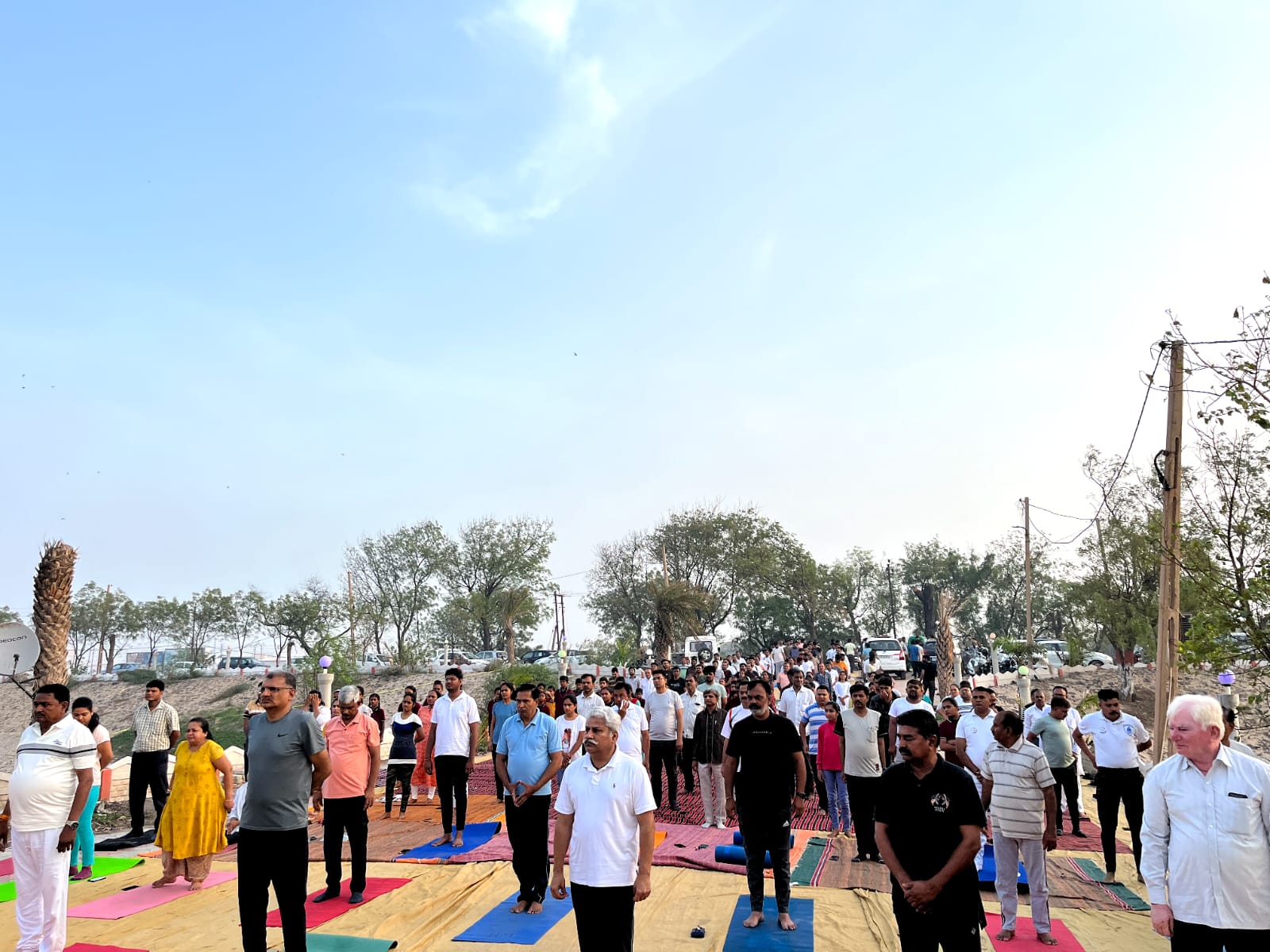 મોરબીના રંગપર ખાતે અમૃત સરોવરના કાંઠે ઉત્સાહભેર વિશ્વ યોગ દિવસની ઉજવણી 
