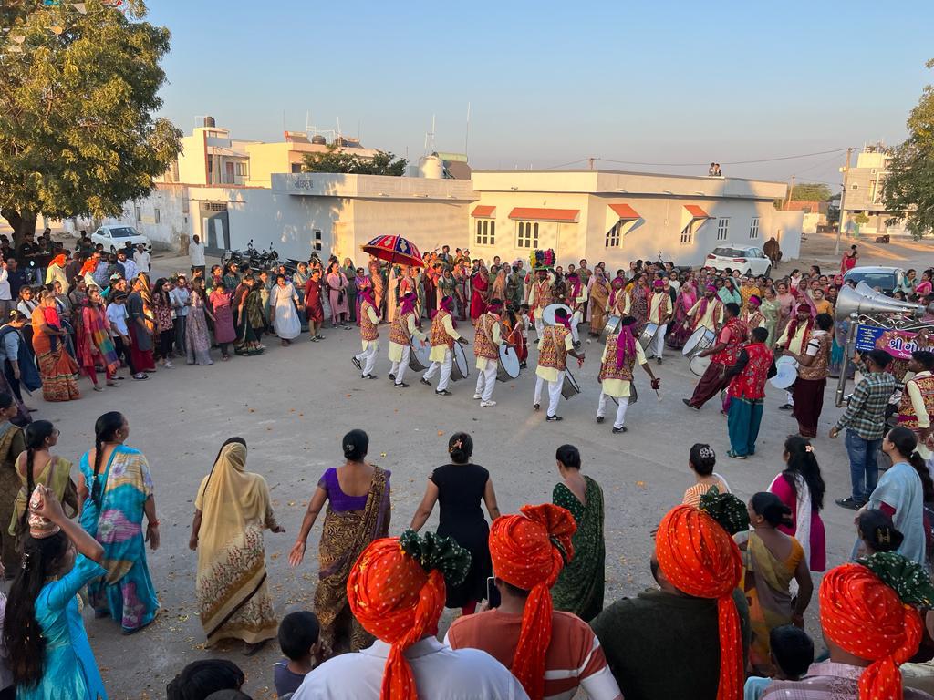 રાજપર ગામે અક્ષત કળશ યાત્રાનું ભવ્ય સ્વાગત