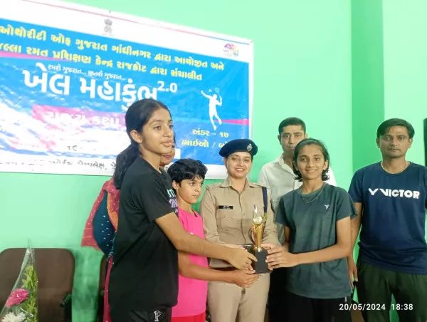 રાજ્યકક્ષાની સ્કાય બેડમિન્ટન ચેમ્પિયનશિપમાં મોરબીએ મેડલો મેળવ્યા