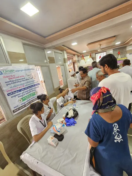મોરબીમાં આયુષ હોસ્પિટલ દ્વારા ફ્રી હેલ્થ ચેકઅપ મેગા કેમ્પ યોજાયો

