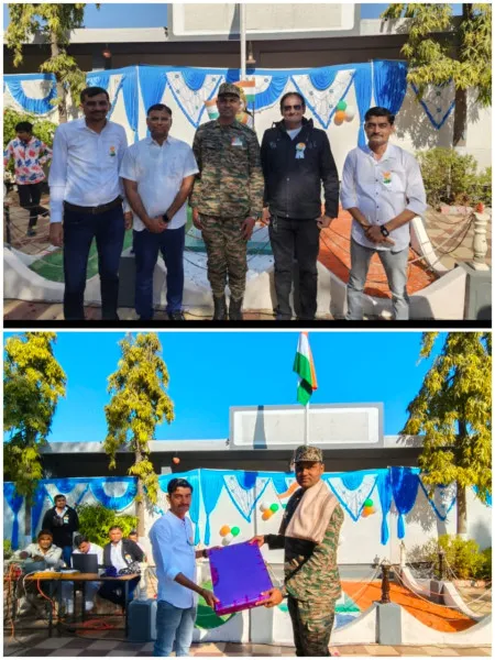 મોરબી તાલુકાની શ્રી લુંટાવદર પ્રાથમિક શાળામાં 76મા પ્રજાસત્તાક પર્વની ઉત્સાહપૂર્વક અને વૈવિધ્યસભર રીતે ઉજવણી કરવામાં આવી.