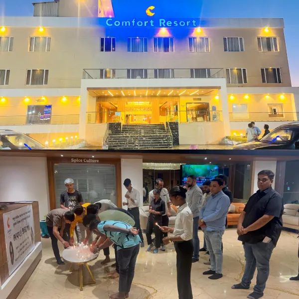 કમ્ફોટઁ રીસોટઁ દ્વારા આંતકી હુમલાના મૃતકોને ભાવપૂર્વક શ્રધ્ધાંજલી અર્પણ
