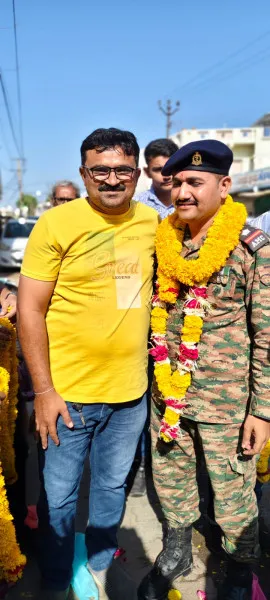 18 વર્ષની દેશ સેવા બાદ વતન પરત ફરેલા મોરબીના નિવૃત આર્મીમેનનું ભવ્ય સ્વાગત
