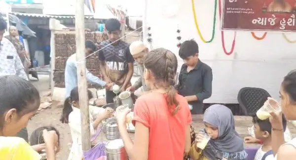 સરવડ ગામમાં માહે મોહરમ અંતર્ગત સબિલનું આયોજન.