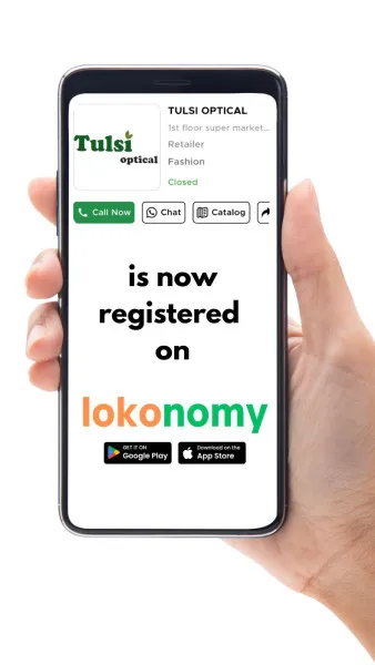 Tulsi Optical હવે મોરબીની ડિજિટલ બજારમાં પણ,
lokonomy પર માત્ર એક સર્ચમાં જોવા મળશે!
