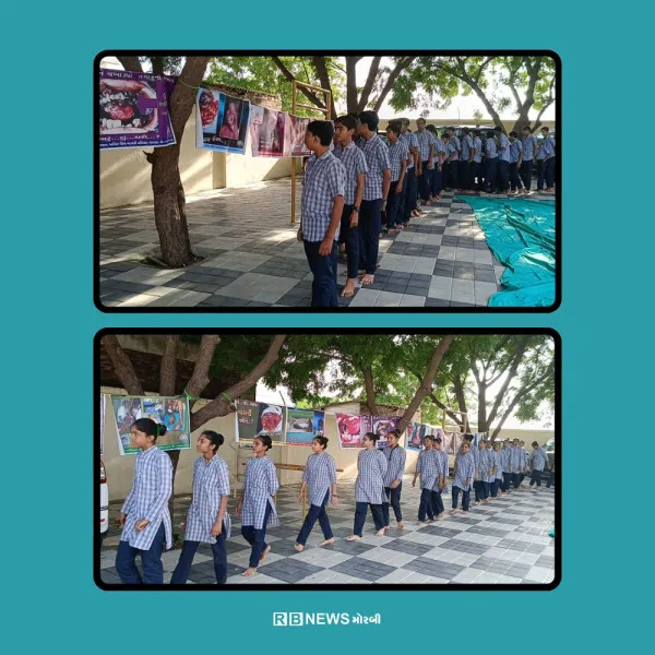 મોરબીની દોશી એમ.એસ.અને ડાભી એન.આર.હાઈસ્કૂલમાં વ્યસન મુક્તિ અભિયાન અંતર્ગત કાર્યક્રમ યોજાયો.