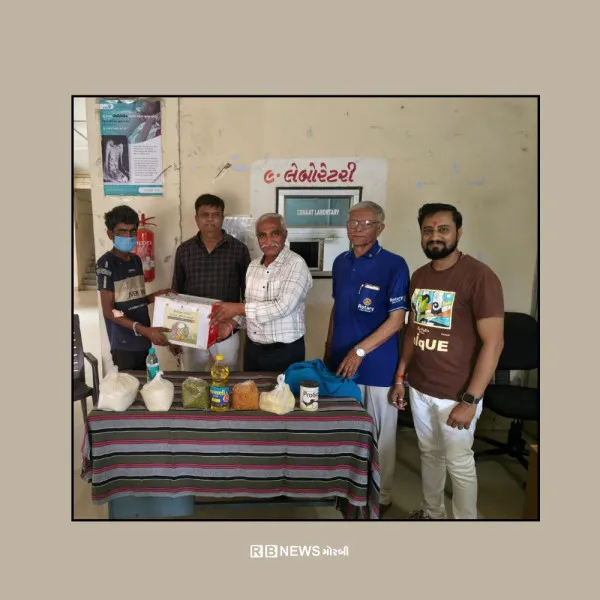 રોટરી ક્લબ ઓફ મોરબી દ્વારા મોરબી જીલ્લા ક્ષય કેન્દ્ર ખાતે ટીબીના 05 દર્દીઓને પોષણ કીટનું વિતરણ કરાયું