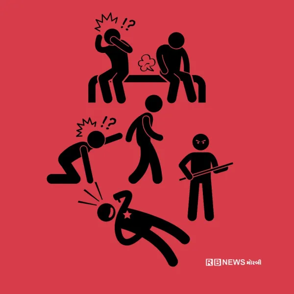 હળવદના મયુરનગર ગામે યુવાનને ઢીકાપાટુનો માર મારી જાનથી મારી નાખવા ધમકી