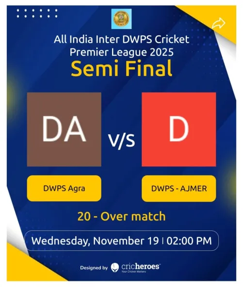 ઓલ ઈન્ડિયા ઈન્ટર DWPS ક્રિકેટ પ્રીમિયર લીગની સેમીફાઈનલમાં મોરબીની બે ટીમો પહોંચી
