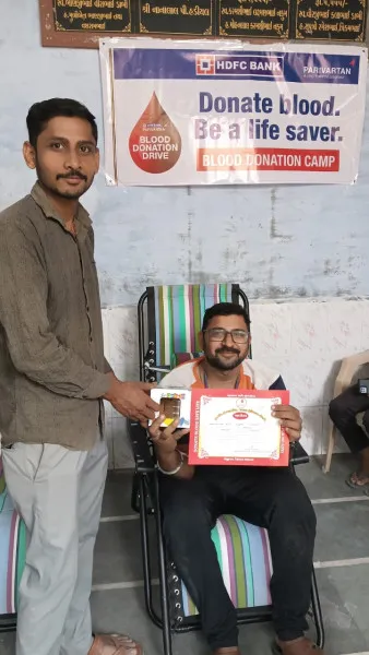 મોરબીમાં હેડગેવાર સ્મારક સમિતિ દ્વારા બ્લડ ડોનેશન કેમ્પ યોજાયો