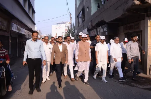 મોરબીમાં નવા બસ સ્ટેન્ડથી મહાનગરપાલિકા સુધી એકતા પદયાત્રાન યોજાઈ