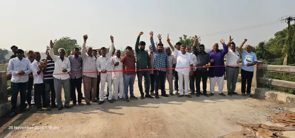 વાંકાનેરનો બાયપાસ રાતિદેવળી પરનો પુલ ખુલ્લો મુક્તા ધારાસભ્ય જીતુભાઈ સોમાણી.