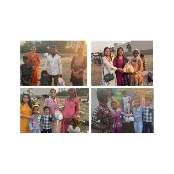 પાટીદાર વુમન્સ પાવર ગૃપ દ્વારા ઝૂંપડપટ્ટી વિસ્તારમાં રાશન કીટ અને અડદિયાનું વિતરણ કરાયું.
