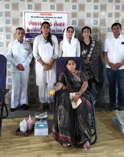 મોરબીમાં બેસણામાં રક્તદાન કેમ્પ યોજી કિશોરભાઈ ચિખલીયાના શ્રદ્ધાંજલિ અર્પણ
