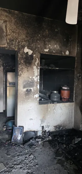 મોરબીમાં એક મકાનમાં ભીષણ આગ, સદનસીબે જાનહાની નહિ
