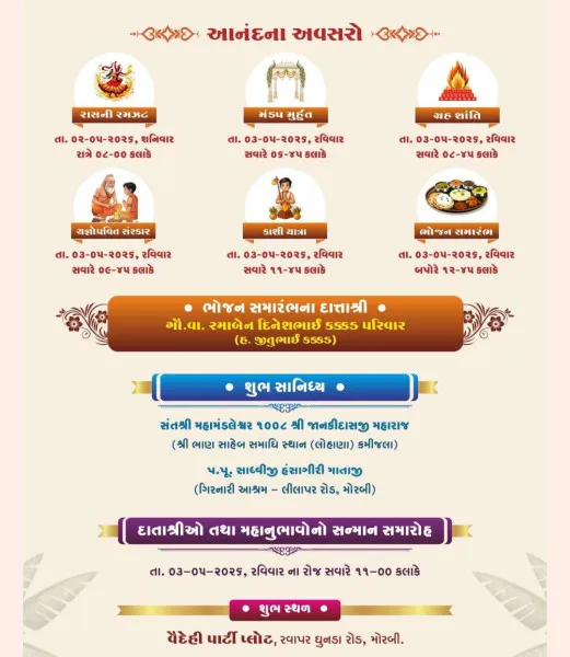 મોરબીમાં રઘુવંશી યુવક મંડળ 16 વર્ષ બાદ સમૂહ યજ્ઞોપવીતનો રૂડો અવસર ઉજવશે
