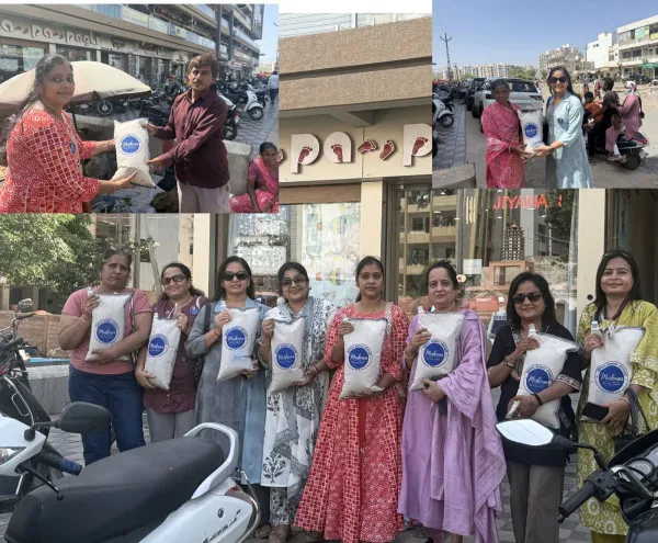 મોરબીમાં પુરુષોત્તમ માસની અગિયારસ નિમિતે શ્રમિકોને કાળઝાળ ગરમીમાં રાહત આપવા 100 કેનવાસ કોલ્ડ વોટર બેગ્સનું વિતરણ
