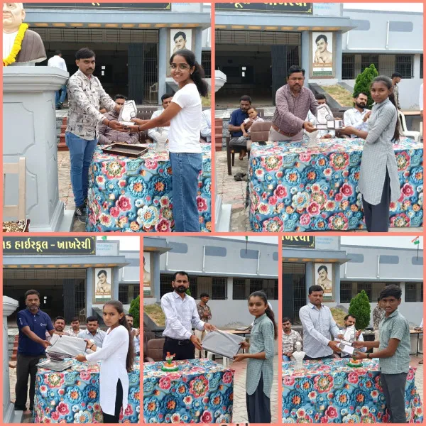 ખાખરેચીમાં ૮૦મા સ્વાતંત્ર્ય પર્વની ભવ્ય ઉજવણી, તેજસ્વી વિદ્યાર્થીઓનું સન્માન કરાયું 
