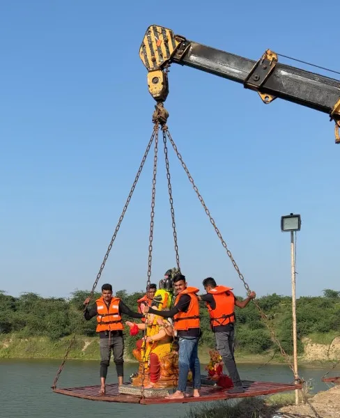 મોરબીમાં અંદાજીત 471 જેટલી ગણેશ મૂર્તિઓનું સુરક્ષિત રીતે સામુહિક વિસર્જન

