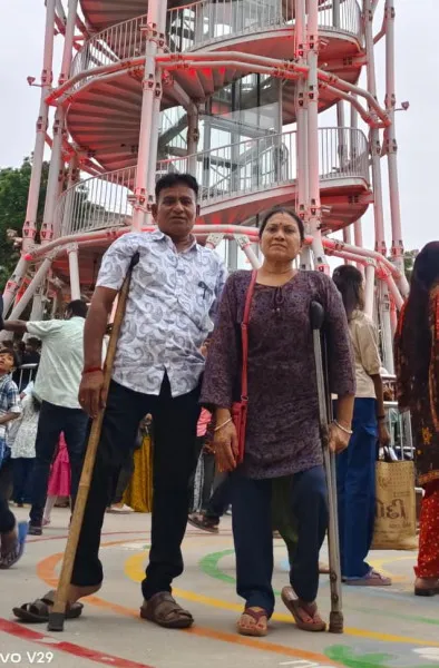 25 વર્ષથી કાંખઘોડીના સહારે લેથ વર્કનું કઠિન કામ કરી સ્વમાનભેર જીવવાની દિવ્યાંગની 