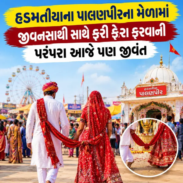 હડમતીયાના પાલણપીરના મેળામાં જીવનસાથી સાથે ફરી ફેરા ફરવાની પરંપરા આજે પણ જીવંત
