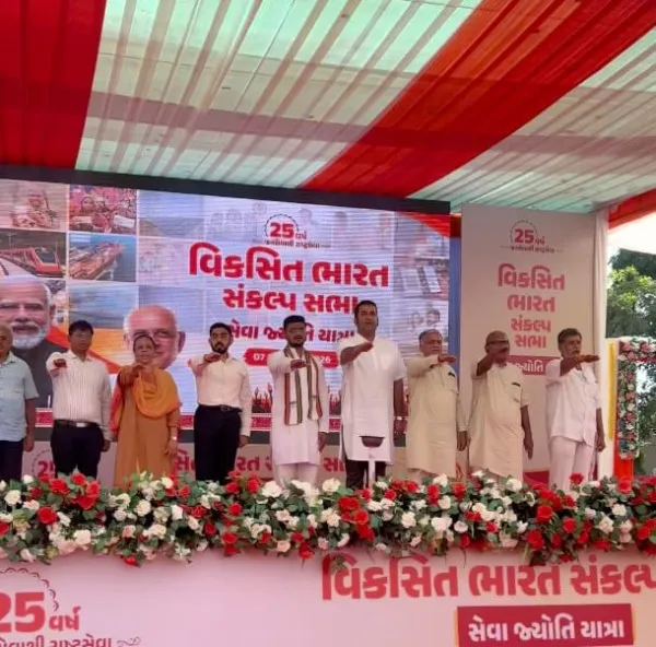 મોરબીમાં સેવા સંકલ્પ અભિયાનની પૂર્ણાહુતિએ  ‘સેવા જ્યોતિ યાત્રા’ નીકળી