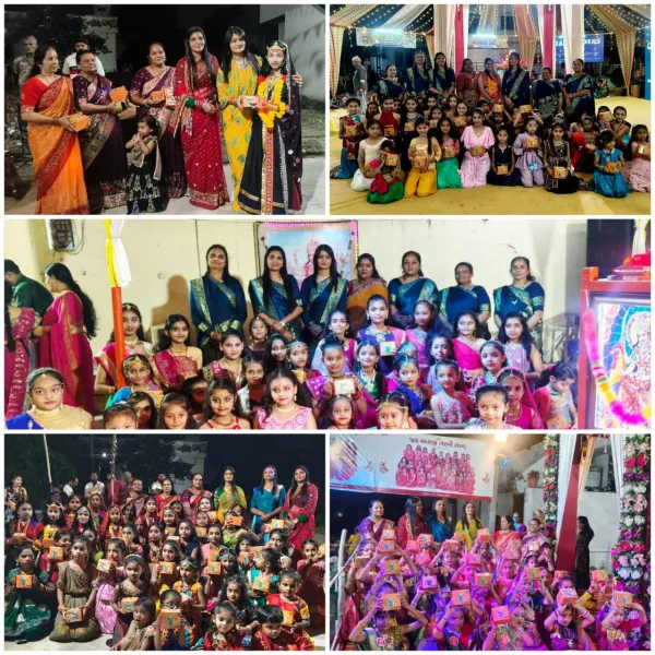 મોરબીની પ્રાચીન ગરબીમાં સંસ્થા દ્વારા નવરાત્રિમાં 550થી વધુ બાળાઓને કપ-મગની લ્હાણીનું વિતરણ