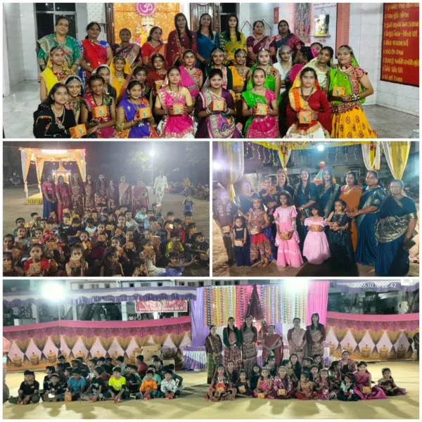 મોરબીની પ્રાચીન ગરબીમાં સંસ્થા દ્વારા નવરાત્રિમાં 550થી વધુ બાળાઓને કપ-મગની લ્હાણીનું વિતરણ