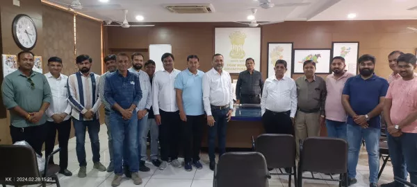 મોરબીમાં  બિલ્ડર એસો.ની કલેકટર સાથે શુભેચ્છા મુલાકાત