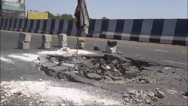 દોઢ વર્ષમાં જ પુલના કામમાં થયેલી ભયાનક ગંભીર ક્ષતિઓ ગાબડા રૂપે બહાર આવતા તંત્ર ઉધતુ ઝડપાયું