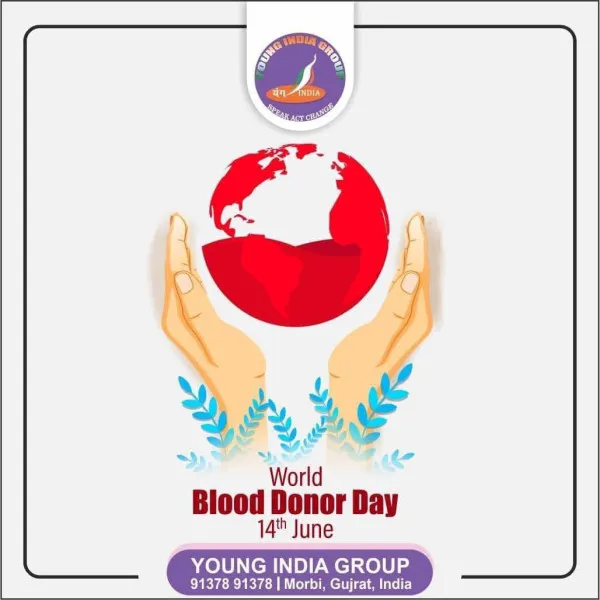 મોરબીમાં યંગ ઇન્ડિયા ગ્રૂપના સભ્યોએ રક્તદાન કરી વિશ્વ રક્તદાતા દિવસની ઉજવણી કરી
