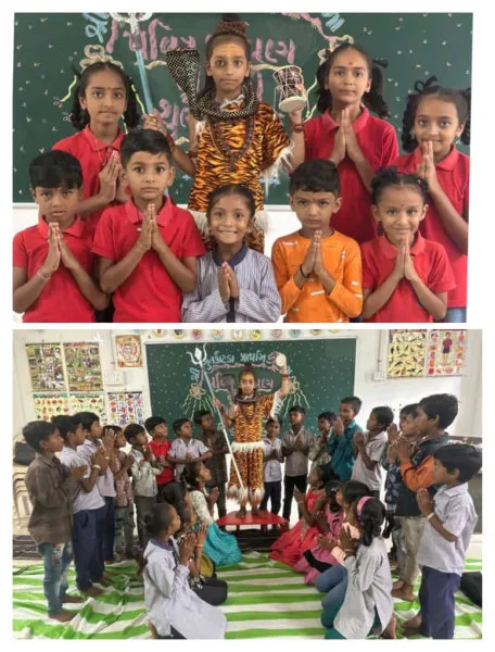 ભુતકોટડાની શાળામાં પવિત્ર શ્રાવણ માસના પ્રારંભે અનોખી શિવ સ્તુતિ જ્ઞાન કરાયું 