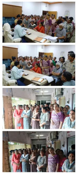 મોરબીના બાયપાસ પાસે પાણી અને ગટર પ્રશ્ને મહિલાઓનો પાલિકામાં હલલબોલ
