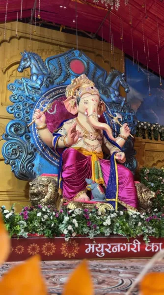 મોરબીમાં મયુરનગરી કા રાજાનું વાજતે ગાજતે ભવ્ય રીતે સ્થાપન કરાયું
