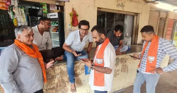 મોરબી જિલ્લામાં ગામેગામ ભાજપના સદસ્યો  બનતા નાગરિકો

