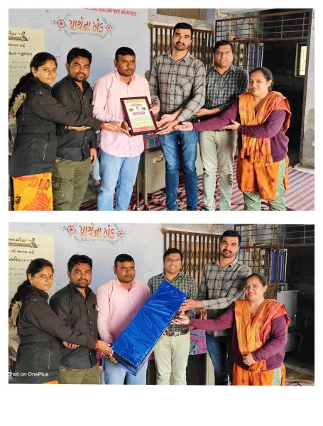 *હજનાળી પ્રાથમિક શાળાના શિક્ષકની જિલ્લા ફેર બદલી થતાં વિદાય સમારોહ યોજાયો* 