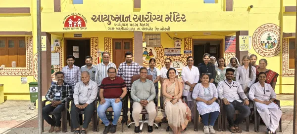 વાંકાનેરના કાછીયાગાળા ખાતે નેશનલ લેવલથી આરોગ્યની તમામ સેવાઓનું મોનીટરીંગ કરાયું
