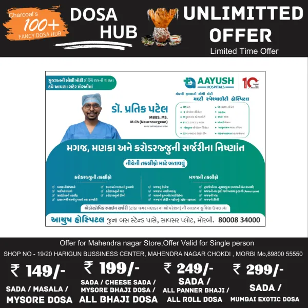 ચોટીલાના આધેડને કમરની ગંભીર બીમારીમાંથી ઉગારી લેતી આયુષ હોસ્પિટલ
