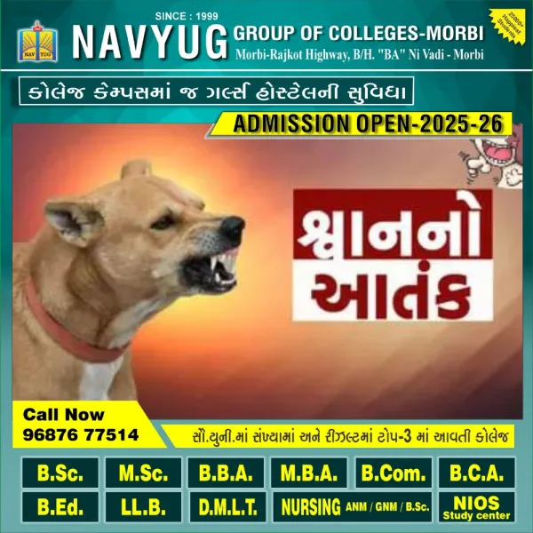 મોરબીના જોધપર નદી ગામે કૂતરાએ બાળકીને બચકા ભરી લીધા