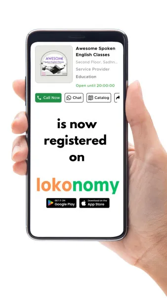 Awsome Spoken English Classes હવે મોરબીની ડિજિટલ બજારમાં પણ,
lokonomy પર માત્ર એક સર્ચમાં જોવા મળશે!
