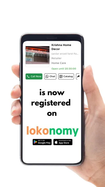  Krishna Home Decore હવે મોરબીની ડિજિટલ બજારમાં પણ,
lokonomy પર માત્ર એક સર્ચમાં જોવા મળશે!
