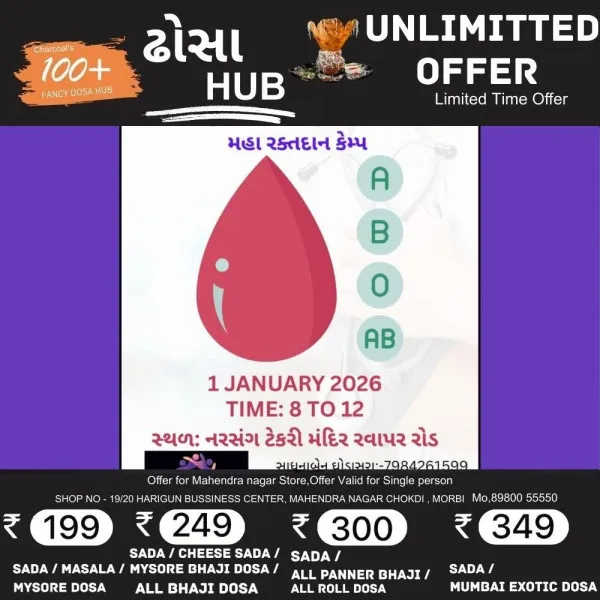 મોરબી પાટીદાર વુમન્સ પાવર ગ્રુપ દ્વારા મહા રક્તદાન શિબિરનું આયોજન.
