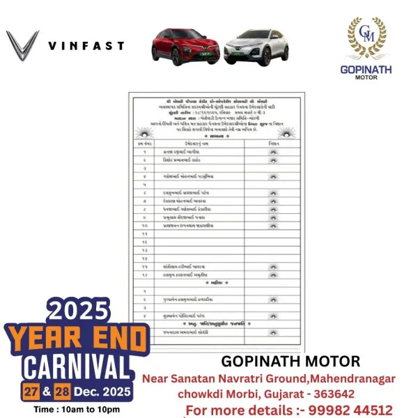 ધી મોરબી પીપલ્સ ક્રેડિટ કો-ઓપરેટીવ સોસાયટી લી. મોરબીનો રવિવારે ચૂંટણી જંગ
