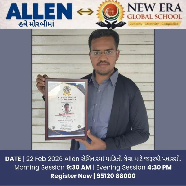 ગૌરવવંતી ક્ષણ:મોરબીના ૧૮ વર્ષીય સંશોધક પરમ જોલાપરાનું આંતરરાષ્ટ્રીય સ્તરે સન્માન