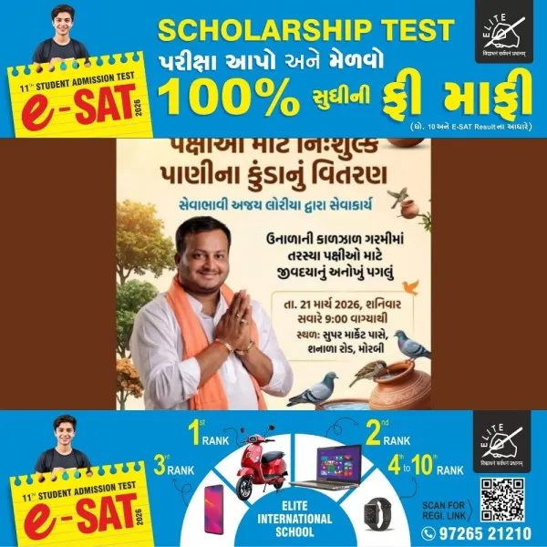 મોરબીમાં સેવાભાવી અજય લોરીયા અને 'સેવા એ જ સંપત્તિ ફાઉન્ડેશન' દ્વારા પક્ષીઓ માટે નિઃશુલ્ક પક્ષી કુંડાનું વિતરણ
