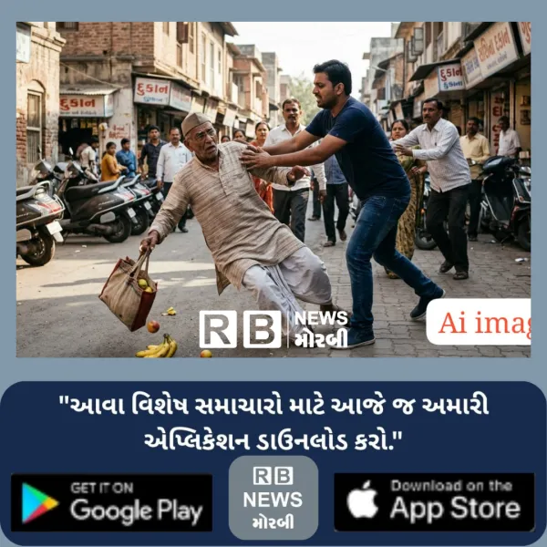વાંકાનેરમાં બીજાના ઝઘડામાં વિના કારણે વૃદ્ધને ધક્કો મારી પછાડી દીધા