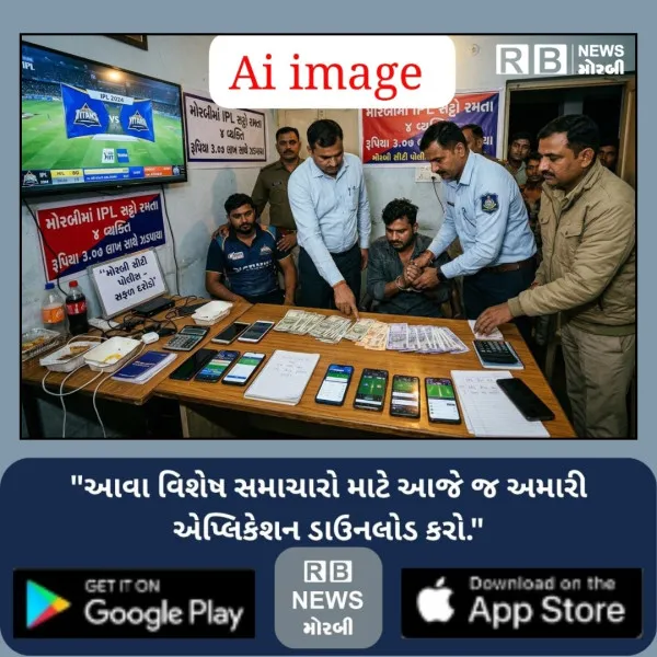મોરબીમાં IPL મેચ પર સટ્ટો રમતા 4 રૂ. 3.07 લાખનો મુદ્દામાલ...
