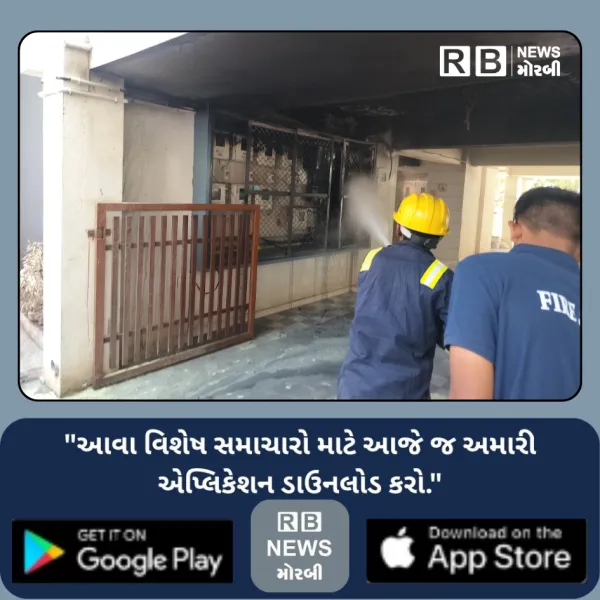 મોરબીના રવાપર-ધુનડા રોડ પરની સોસાયટીના મીટર બોક્સમાં આગ ભભૂકી
