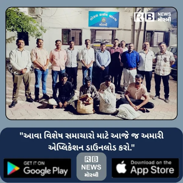 મોરબીના ગાળા ગામે કારખાનામાંથી ચોરી કરનાર ટોળકીના 4 સાગરીતો ગિરફ્તાર
