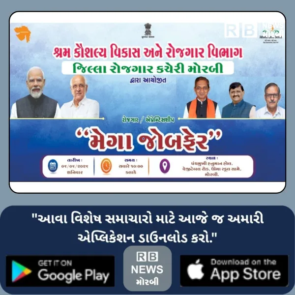 મોરબીમાં આવતીકાલે મેગા જોબફેર-એપ્રેન્ટિસશીપ મેળો યોજાશે
